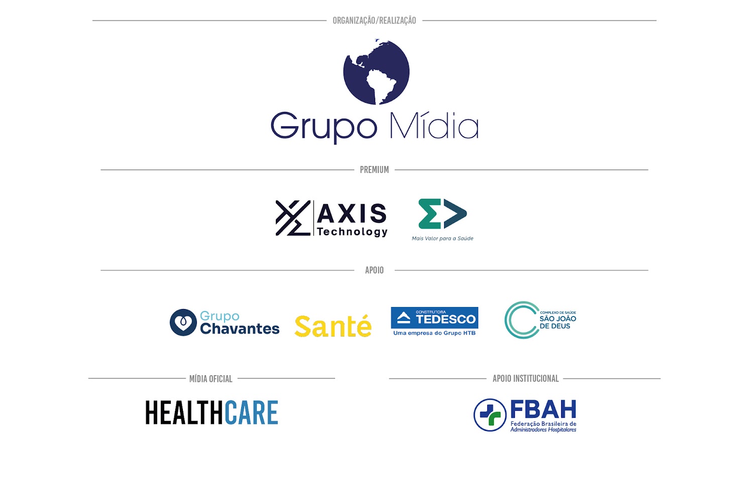 Patrocinadores 100 Mais Influentes da Saúde 2025