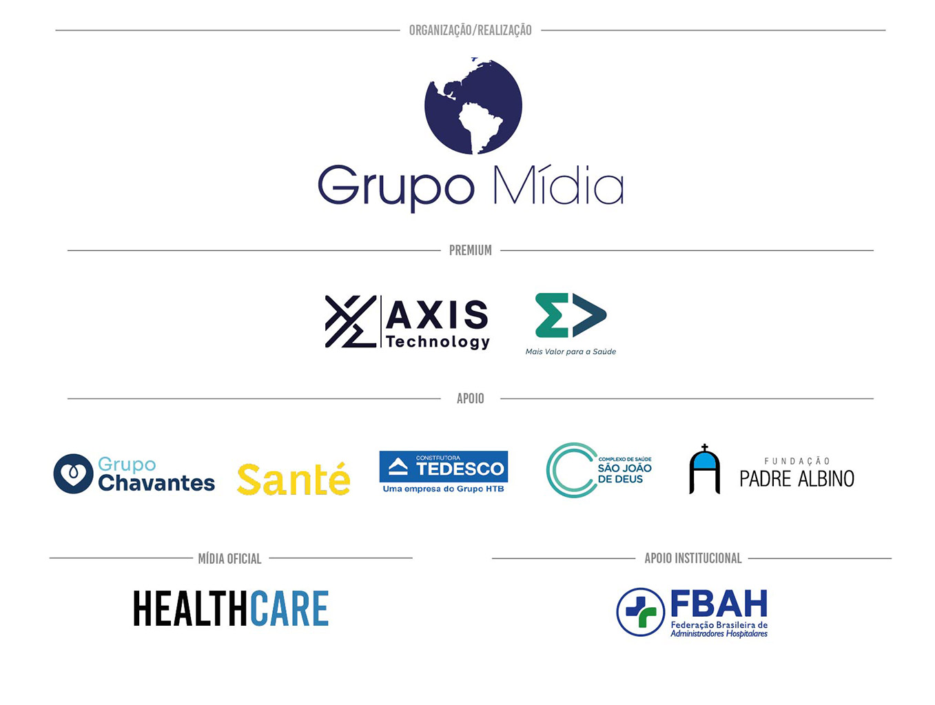 Patrocinadores 100 Mais Influentes da Saúde 2026