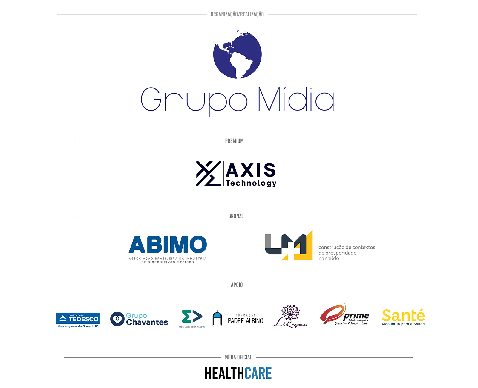 Patrocinadores Líderes da Saúde - 2025
