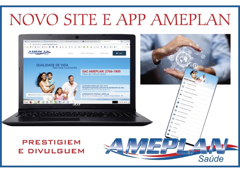 Ameplan inova em tecnologia com novo site e aplicativo para celular