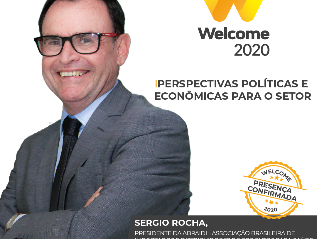 Sergio Rocha, presidente da Abraidi, é presença confirmada no Welcome 2020