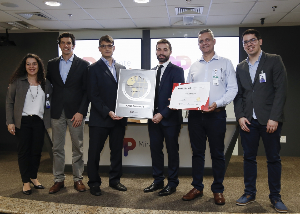 Grupo AMD Anestesia detalha processo para conquista da Qmentum Diamond