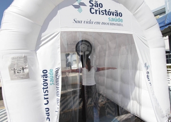 São Cristóvão Saúde investe em cabines de desinfecção para segurança dos seus funcionários