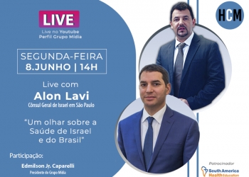 Segunda-feira, 8/6, tem Live com o Cônsul Geral de Israel em São Paulo