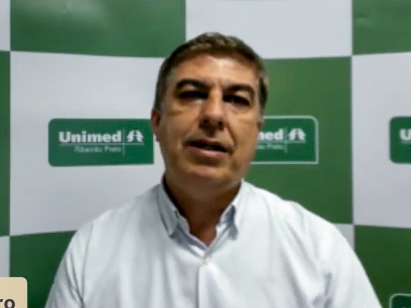 Gustavo Ribeiro, presidente da Unimed RP, participou da QR LIVE