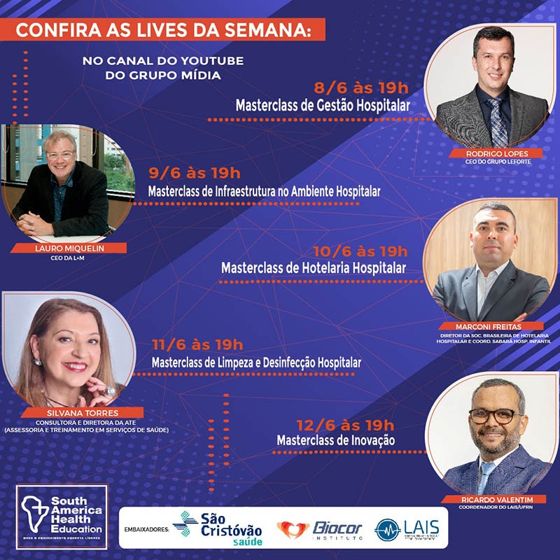 Anote a programação da Maratona de Lives da SAHE ’21