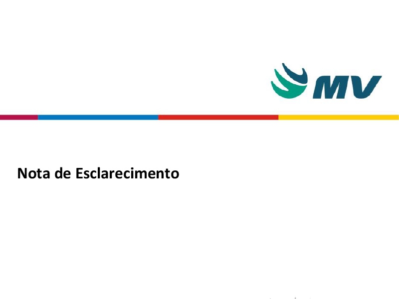 Nota de Esclarecimento da MV