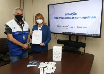 MedLevensohn doa 600 mil seringas com agulhas para vacinação de profissionais de saúde do Estado do Rio