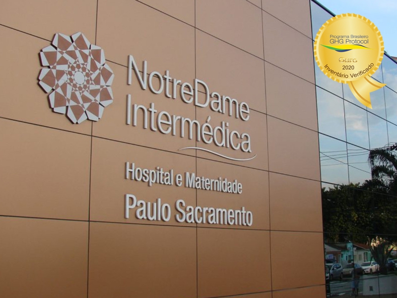 Grupo NotreDame Intermédica conquista selo ouro no inventário de gases de efeito estufa