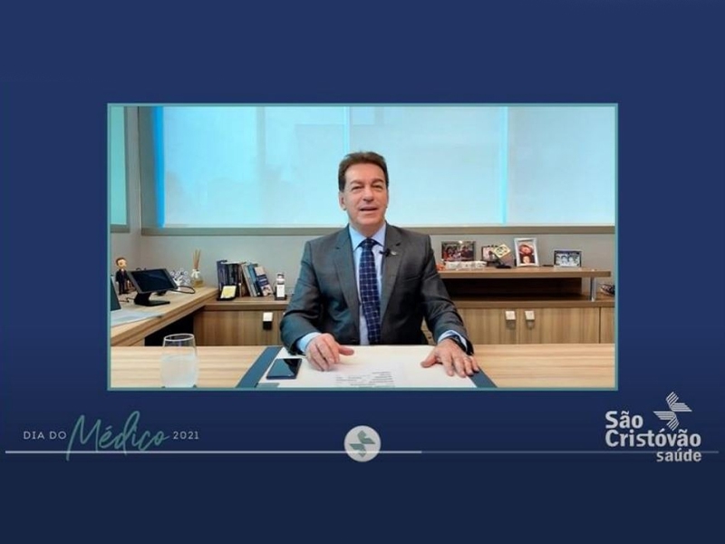 CEO Valdir Ventura presta homenagem aos médicos do Grupo São Cristóvão Saúde