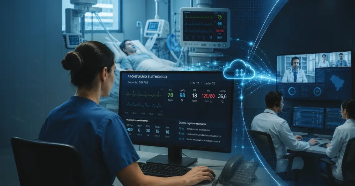 TeleUTI Conectada automatiza dados clínicos em UTIs